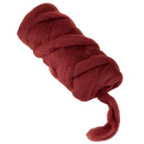 Artikel Dekowollband Dunkelrot 10m – Floristik- und Bastelmaterial aus 100% Wolle