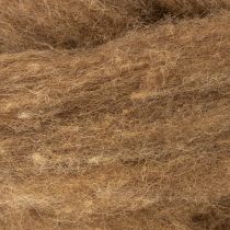 Artikel Filzwolle Braun 2m - Natürliche Bastelwolle für Floristik und Deko