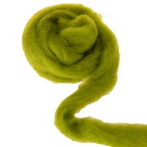 Artikel Grüne Filzwolle aus 100% Wolle für kreative Dekorationen, 2m Länge
