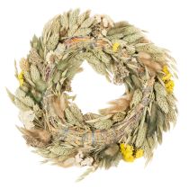 Artikel Trockenblumenkranz aus Naturmaterialien, Ø 25 cm, Tisch- und Wanddekoration innen