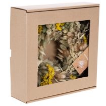 Artikel Trockenblumenkranz aus Naturmaterialien, Ø 25 cm, Tisch- und Wanddekoration innen