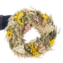 Artikel Trockenblumenkranz aus Naturmaterialien, Ø 25 cm, Tisch- und Wanddekoration innen