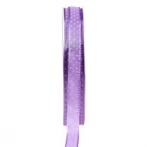 Artikel Geschenkband gepunktet Dekoband Band Lila 10mm 25m