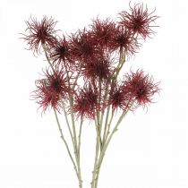 Artikel Xanthium Kunstblume Herbstdeko Rot 6 Blüten 80cm 3St