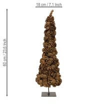 Artikel Rustikaler Zapfen Tischweihnachtsbaum 60cm – Natürliche Weihnachtsdeko aus Kiefernzapfen