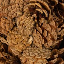 Artikel Tannenzapfen Pflanztopf Stern 30 cm naturbraun mit Folie für Herbst- und Weihnachtsdekoration