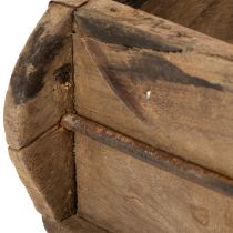 Artikel Rustikales Holztablett mit zweifacher Aufteilung 60cm für Dekoration und Organisation