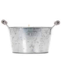 Artikel Zink-Kerze im Eimer 15x10cm Outdoor-Dekoration Terrasse Balkon