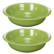 Artikel Pflanzschalen 29 cm aus Metall in Grün 2er-Set für stilvolle Dekoration