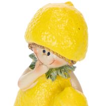 Artikel Zitronenkind Figuren aus Polyresin 9 cm Tischdekoration für Innen- und Außenbereiche