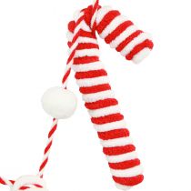 Artikel Zuckerstangen Girlande Weihnachten Rot Weiß L120cm Deko