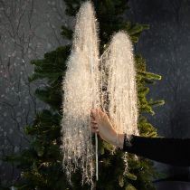 Artikel Künstlicher Winterzweig, 70 cm, weiß mit beschneiter Frostoptik, dreifach verzweigt