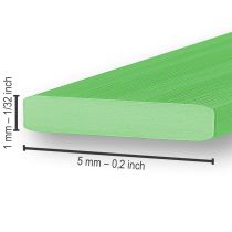 Artikel Aluminium Flachdraht Grün 5mm x 1mm 2,5m