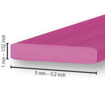 Artikel Aluminium Flachdraht Pink 5mm 10m