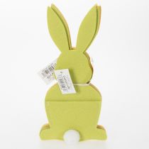 Artikel Bestecktaschen Hase aus Filz mit Frohe-Ostern-Druck, Gelb und Grün, 26cm, 4er-Set