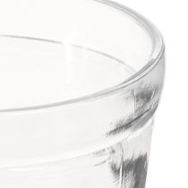 Artikel 2er Set Glas Blumentopf Transparent Ø11cm - Vielseitige Übertöpfe für Dekoration & Pflanzenpräsentation