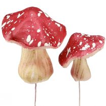 Artikel Deko Pilze Rot Künstliche Fliegenpilze am Draht 5,5/8cm 12 St