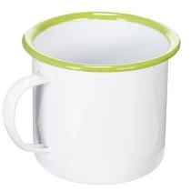 Artikel Deko Tasse Pflanztopf emailliert Ø11,5cm H10cm