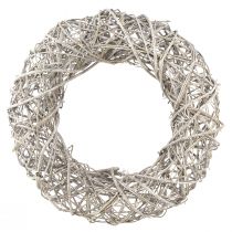 Artikel Dekokranz Holz Deko Rattan Natur Weiß Ø40cm H9,5cm - Vielseitig einsetzbar & stilvolle Raumakzent