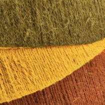 Artikel Dekoring Jute Ring breit Loop Gelb Ocker Braun Ø30cm 3St