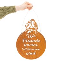 Artikel Schild mit Spruch Metallschild Dekoschild Edelrost 30×40cm