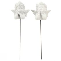 Artikel Dekostecker Engel Figuren Grabschmuck Weiß H5cm 6St