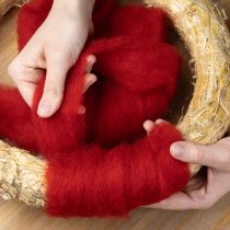 Artikel Dekowolle Filzwolle Rot 2m – Kreative Floristik- und Dekorationsideen