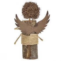 Artikel Engel mit Locken Holz Deko Weihnachten Natur H15cm 3 St