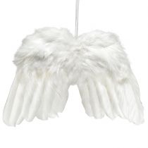 Artikel Engelsflügel aus Federn Weiß – Romantische Weihnachtsdeko zum Hängen 25×18cm 3St