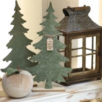 Artikel Grüner Filz Weihnachtsbaum Deko Anhänger Naturdesign H42cm für festliche Dekoration