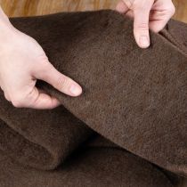 Artikel Hochwertiges Filzband 15cm x 5m aus 100% Wolle in Braun für Deko-Ideen