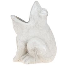 Artikel Frosch Deko Pflanztopf Beton Grau Antik-Look für Garten & Balkon 18,5cm