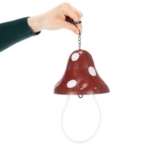 Artikel Futterstation Metall Fliegenpilz zum Hängen Rot Weiß 25,5cm - Garten Vogelfutterhaus