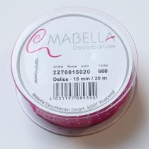 Artikel Rosa Geschenkband mit Punktemuster 2,5 cm x 20 m für kreative Deko und Geschenkverpackungen