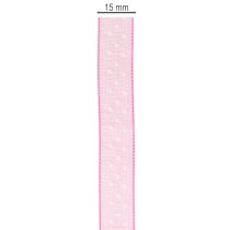 Artikel Rosa Geschenkband mit Punktemuster 2,5 cm x 20 m für kreative Deko und Geschenkverpackungen
