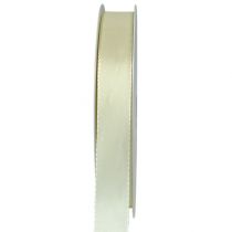 Geschenk- und Dekorationsband Creme 15mm 50m