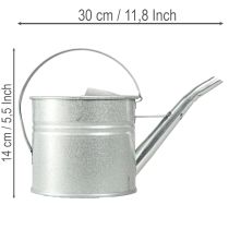 Artikel Vintage Deko Gießkanne Metall Silber 1,25l Pflanzgefäß