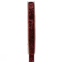 Artikel Glitzerband Weihnachtsband Band Dunkelrot B10mm L10m