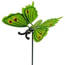 Artikel Schmetterling am Stab 17cm grün