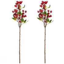 Artikel Hagebutten Deko Zweig mit roten Früchten L60cm 2 St