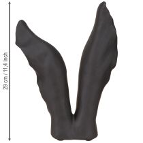 Artikel Hasenohren Deko Osterhase Schwarz modernes Design 20x7,5x29 cm – eleganter Blickfang