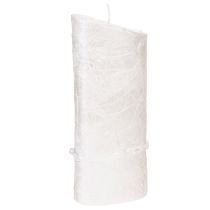 Artikel Hochzeitskerze Kerze Silberhochzeit Kerze Weiß 210/85mm