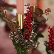 Artikel Eleganter Goldener Stabkerzenhalter aus Metall für Festliche Dekoration 27,5cm 4er Set