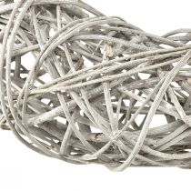 Artikel Dekokranz Rattan Natur Weiß Ø30cm H9,5cm vielseitig einsetzbar