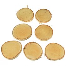 Artikel Holzscheiben mit Rinde Birkenscheibe Natur Ø9-10cm 7 St