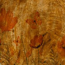 Artikel Holzteller Blumen Schmetterling Pink Ø15cm 3St Dekoration