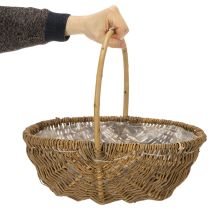 Artikel Kartoffelkorb 43/33/23cm mit Folie Natur Set von 3St