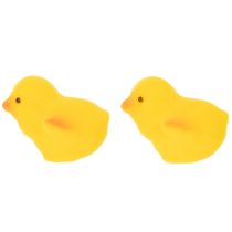 Artikel Kleine Osterküken Gelb Orange Beflockt Deko 18 St für Floristen