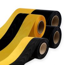 Kranzbänder Moiré gelb-schwarz