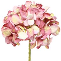 Artikel Künstliche Hortensie Groß Rosa Mauve Ø15cm L58cm Deko Blumenstrauß 2er-Set